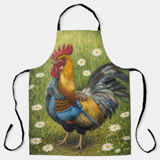 Tablier Rustic Rooster Farmhouse Kitchen Apron