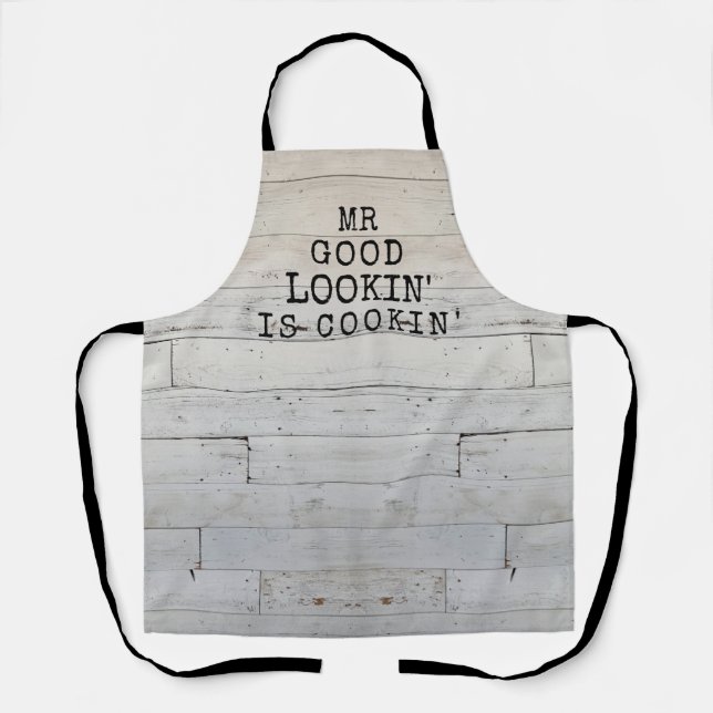 Tablier Rustic Wood Drôle M. Good Lookin (Recto)