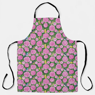 Tablier sac fourre-tout des blaireaux et des pivoines