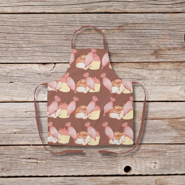 Tablier Sacs de pâtisserie, petits pains de cannelle et pe (Créateur téléchargé)