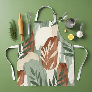 Tablier Sage Vert Aquarelle Biologique et Botanique Lait d