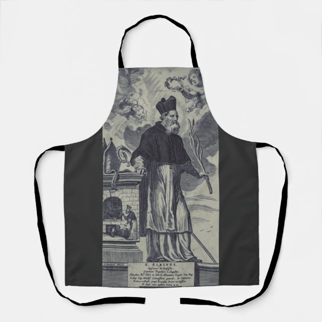 Tablier Saint Aubin d'Angers Évêque Premier de la Misérico (Recto)