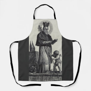Tablier Saint Patrick Apôtre d'Irlande  Art monochrome