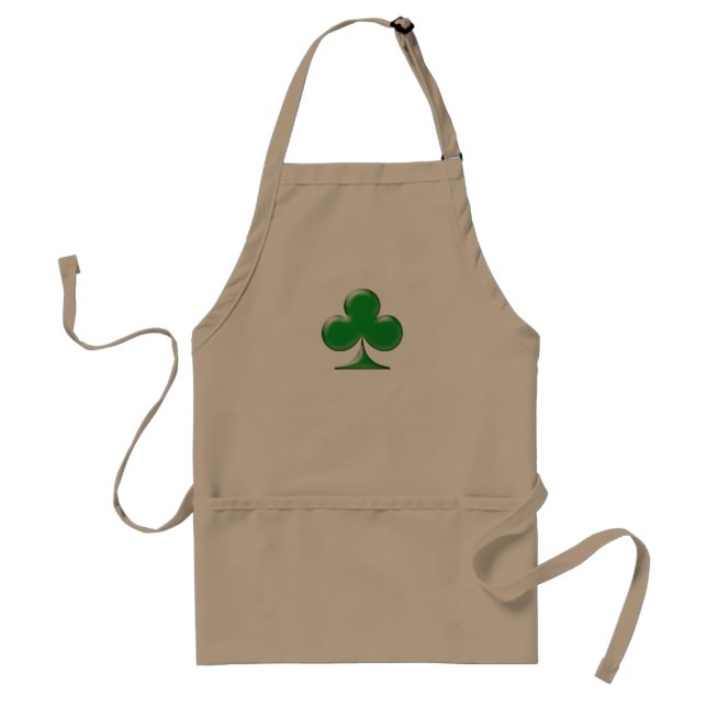 Tablier Saint Patrick's Day Irlandais Green Clover shamroc (Devant)