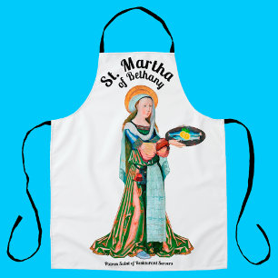 Tablier Sainte Marthe de Béthanie dans sa cuisine (simple)