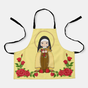 Tablier Sainte Thérèse de l'Enfant Jésus Roses