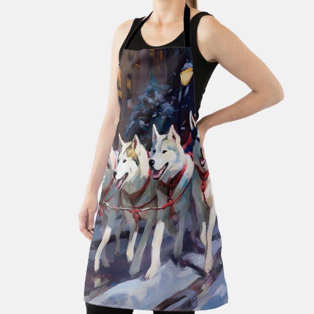 Tablier Saison de Noël Sibérienne Husky (Insitu)