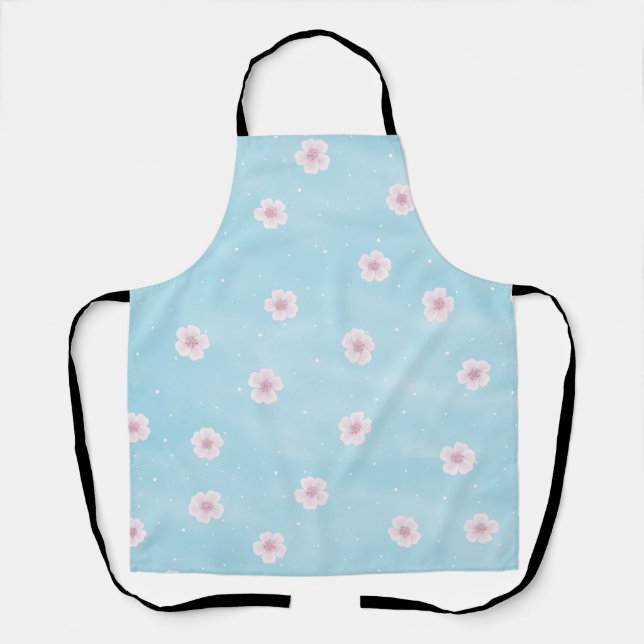 Tablier Sakura Cherry Blossom Japonais Printemps Floral (Recto)