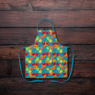 Tablier Salade croustillante et croquante bleu turquoise