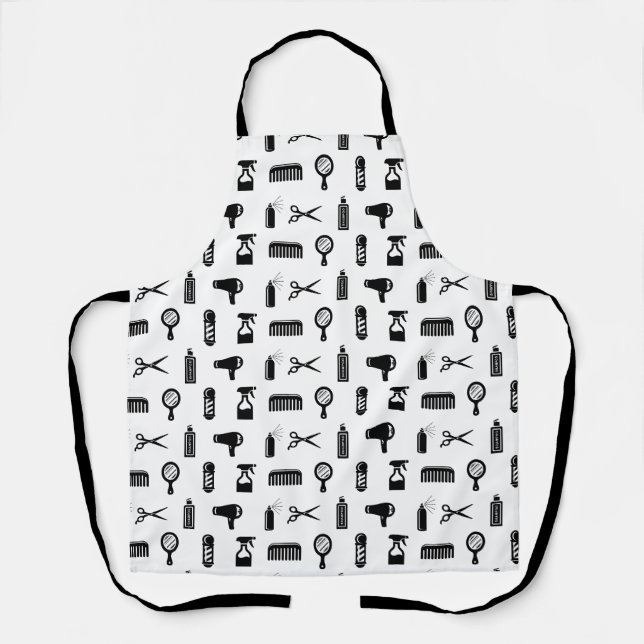 Tablier Salon et coiffeur Motif COULEUR PERSONNALISÉE (Recto)