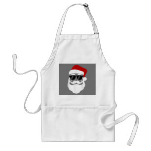 Tablier Santa Claus avec lunettes de soleil Drôle Noël Des