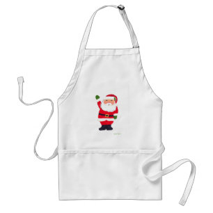 Tablier Santa Claus Cute Retro Vintage Noël