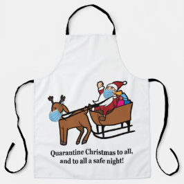 Tablier Santa Claus, Reindeer & Quarantine Christmas, ZSD