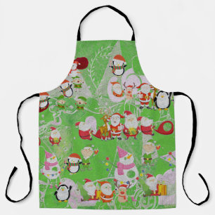 Tablier Santa Magical Green New Year