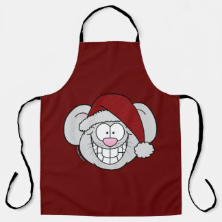 Tablier Santa White Christmas Mouse Screwball Graphics