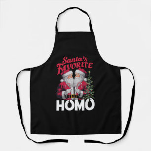 Tablier Santas Favori Homo Gay Christmas LGBTQ Pride