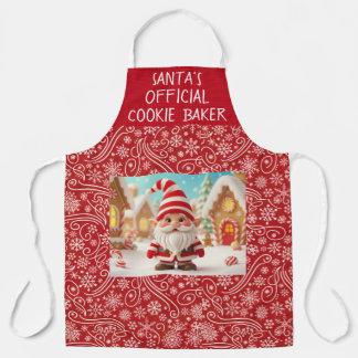 Tablier Santa's Official Cookie baker