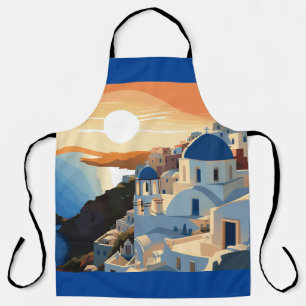 TABLIER SANTORINI GRÈCE N° 1
