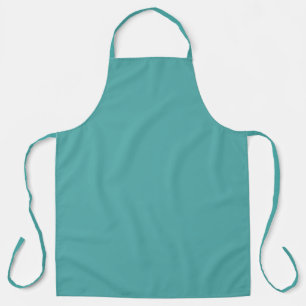 Tablier sarcelle couleur unie