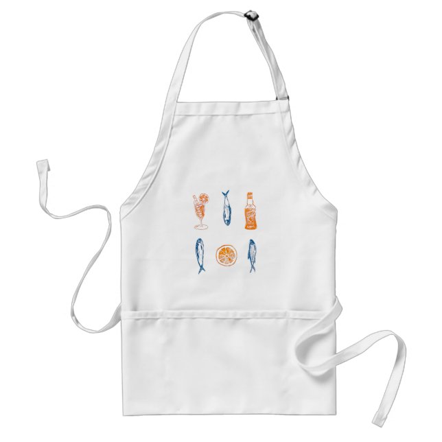 Tablier Sardine d'été italienne et Aperol Apron (Devant)