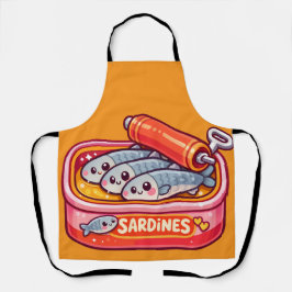 Tablier Sardines Mignonnes Dessin Animé Poisson