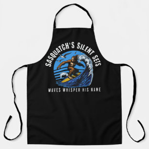 Tablier Sasquatch's Silent Sets Surfing Bigfoot Black