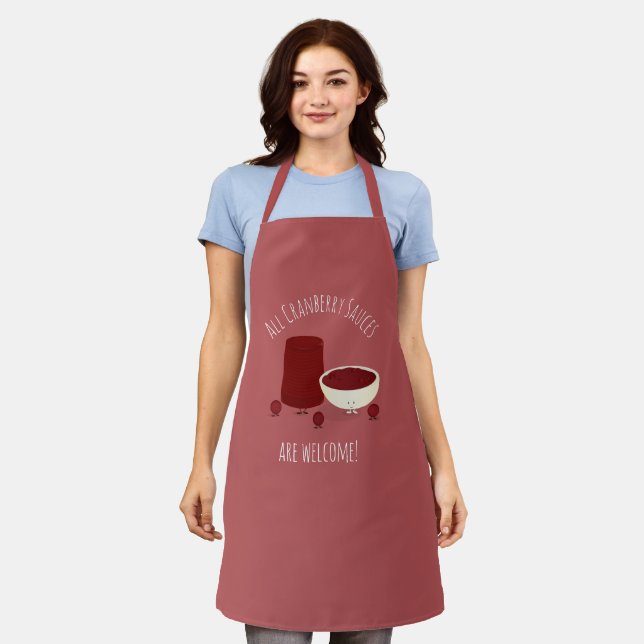 Tablier Sauce canneberge Nourriture Thankesgiving (Porté)