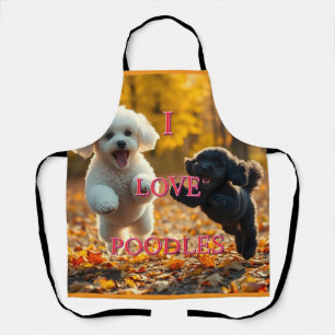 Tablier Saupoudrer les chiots de caniche