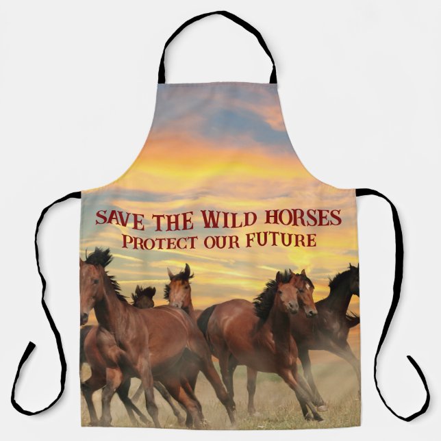 Tablier Sauvez Les Chevaux Sauvages (Recto)