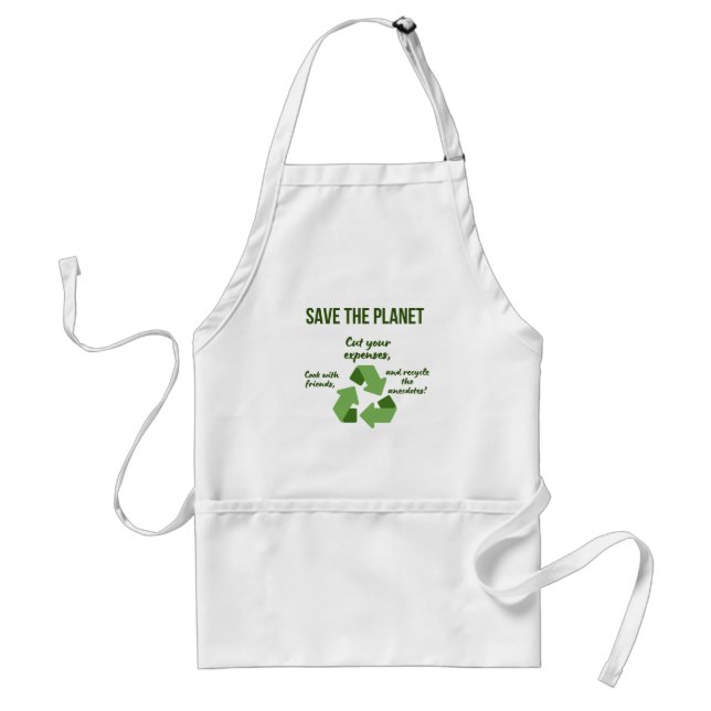 Tablier Save, Share, and Recycle (Devant)