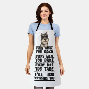 Tablier Schnauzer Chaque Snack Que Vous Faites Apron
