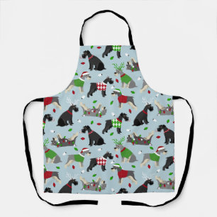 Tablier Schnauzer de Noël