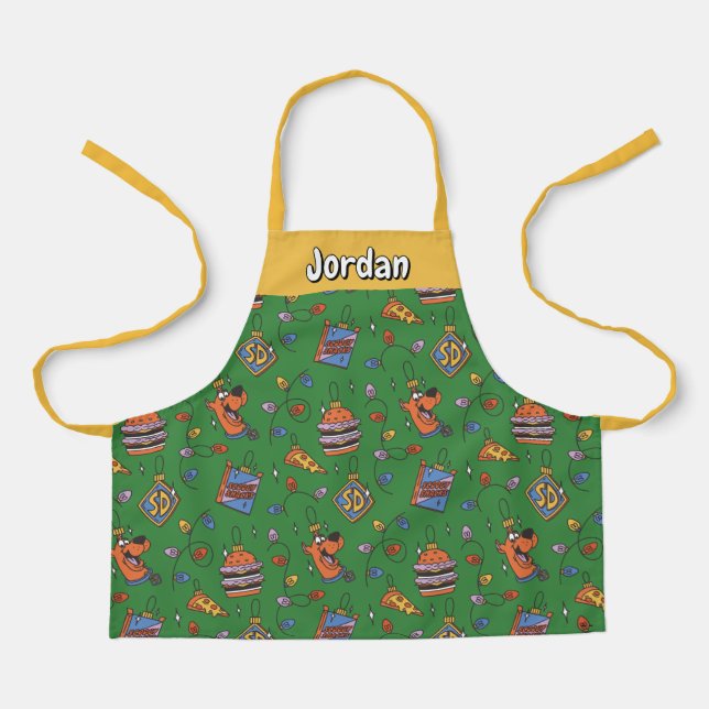 Tablier Scooby-Doo Holiday Snack Lights Pattern (Recto)