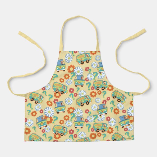Tablier Scooby-Doo Mystery Motif de fleurs (Recto)