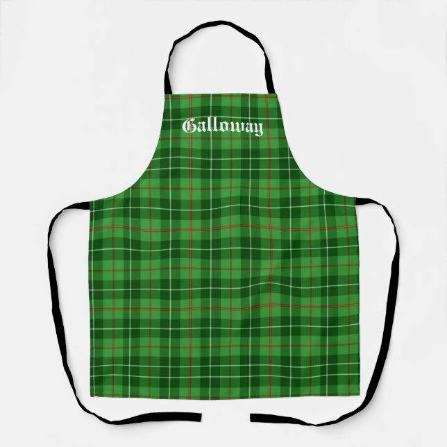 Tablier Scotland Galloway District Tartan Personnalisé (Recto)
