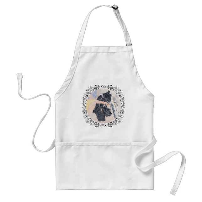 Tablier Scotties Allume des Bougies (Devant)