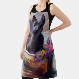 Tablier Scottish Terrier sur une pagaie : une aventure Pit