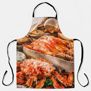 Tablier Seafood cuisine plate as an ocean gourmet dinner b