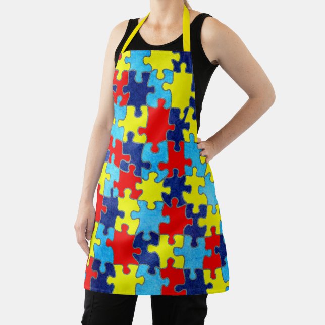 Tablier Sensibilisation sur l'autisme-Puzzle par Shirley T (Insitu)