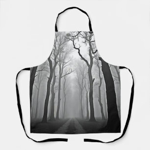Tablier Sentier forestier brumeux et inquiétant Art