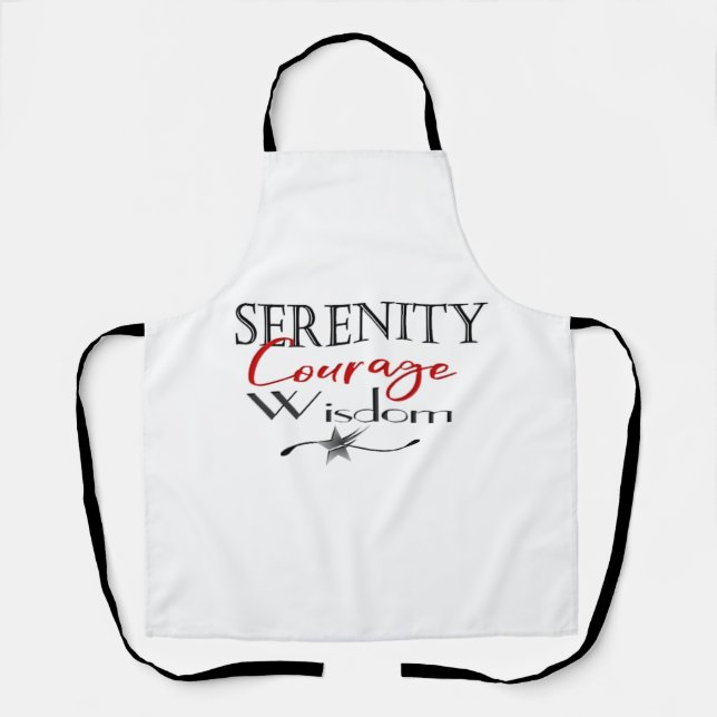 Tablier Sérénité Courage sagesse (Recto)