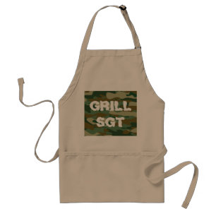 Tablier Sergent-grillades à l'apron BBQ avec camouflage d