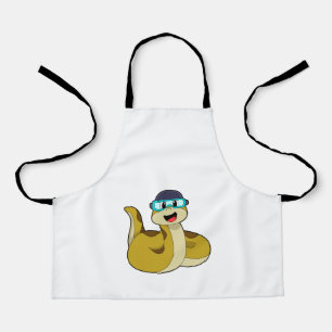 Tablier Serpent avec lunettes de natation