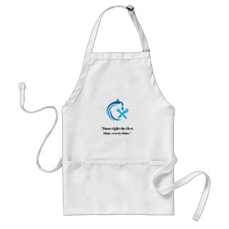 Tablier Service de plomberie Logo de goutte d'eau bleue Pl