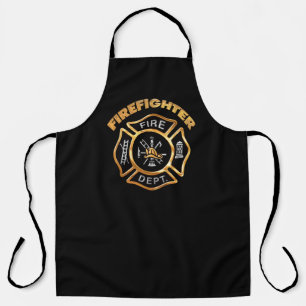 Tablier Service des incendies Pompiers Gold