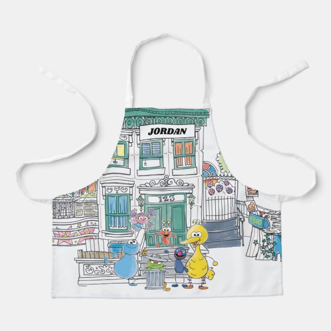 Tablier Sesame Pals Doodley Graphisme (Recto)
