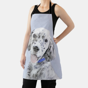 Tablier Setter Anglais Blue Belton Peinture Art Chien