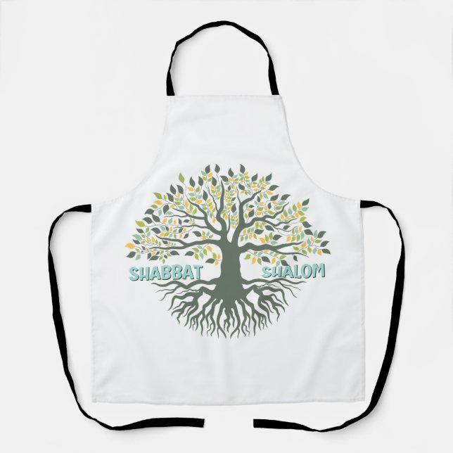 Tablier Shabbat Shalom Tree of Life Ez Hachaim Challah (Recto)