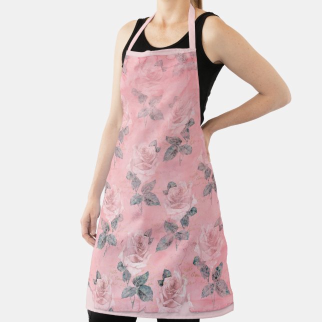 Tablier Shabby Floral Rose Series Design 5 (Insitu)