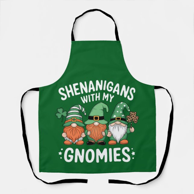 Tablier Shenanigans with My Gnomies St Patrick's Day Irish (Recto)